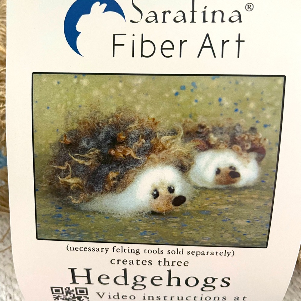 A crafters find!!!Felt the Adorable Hedgehogs!  Top quality supplies included!!